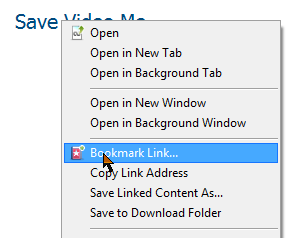 bookmarklet for video downloading in opera